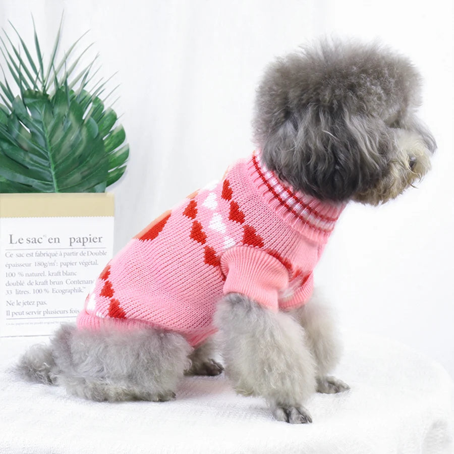 Dog & Cat V-day Sweater