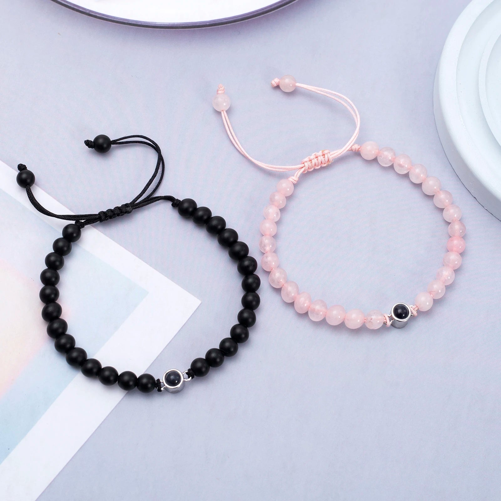 Matching Couples Bracelets "I Love You" in 100 Languages