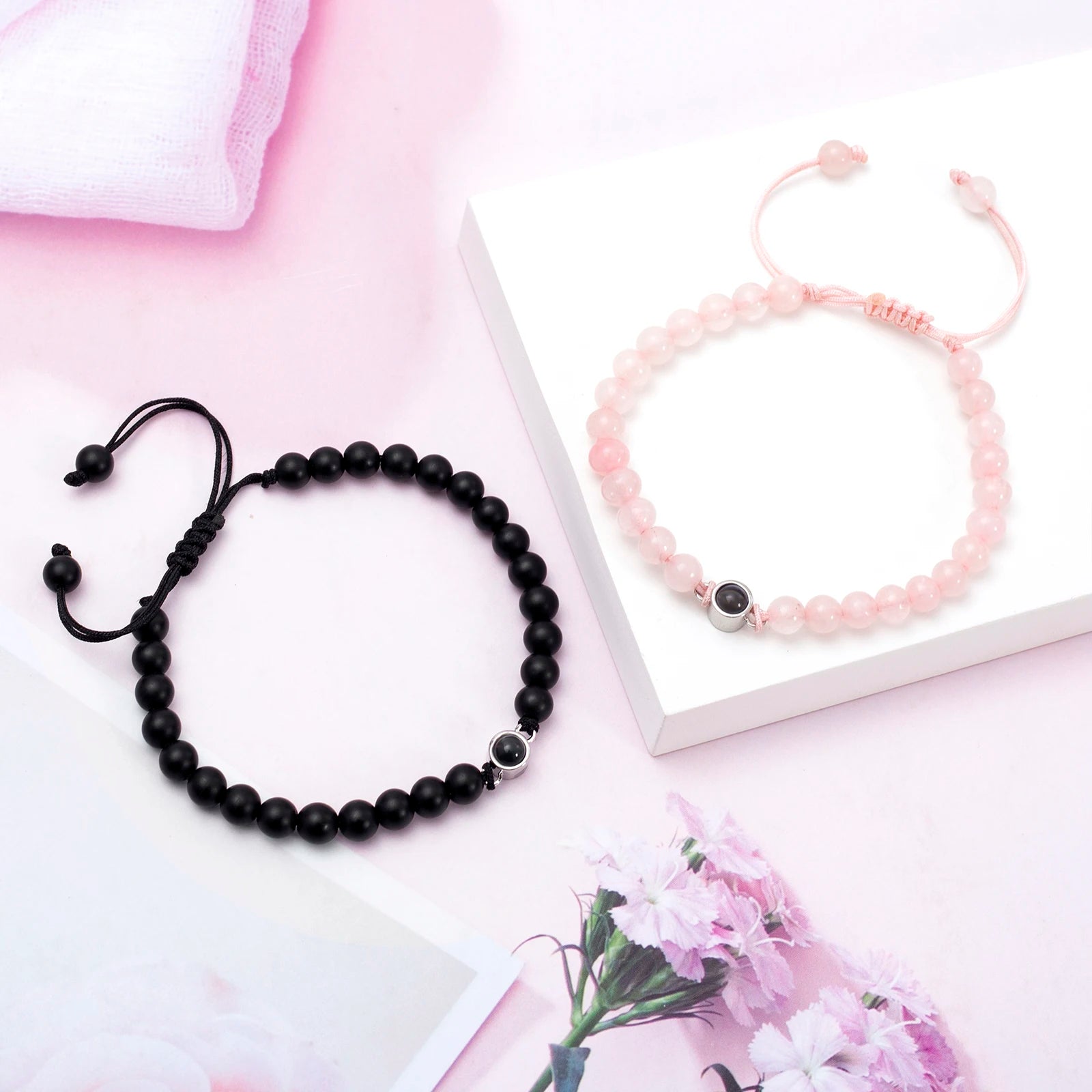 Matching Couples Bracelets "I Love You" in 100 Languages