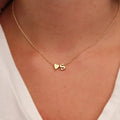 Dainty Heart Initial Necklace