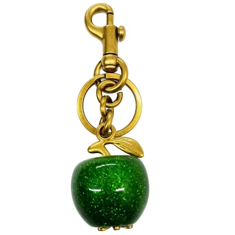 Trendy Red Cherry Pendant Keychain