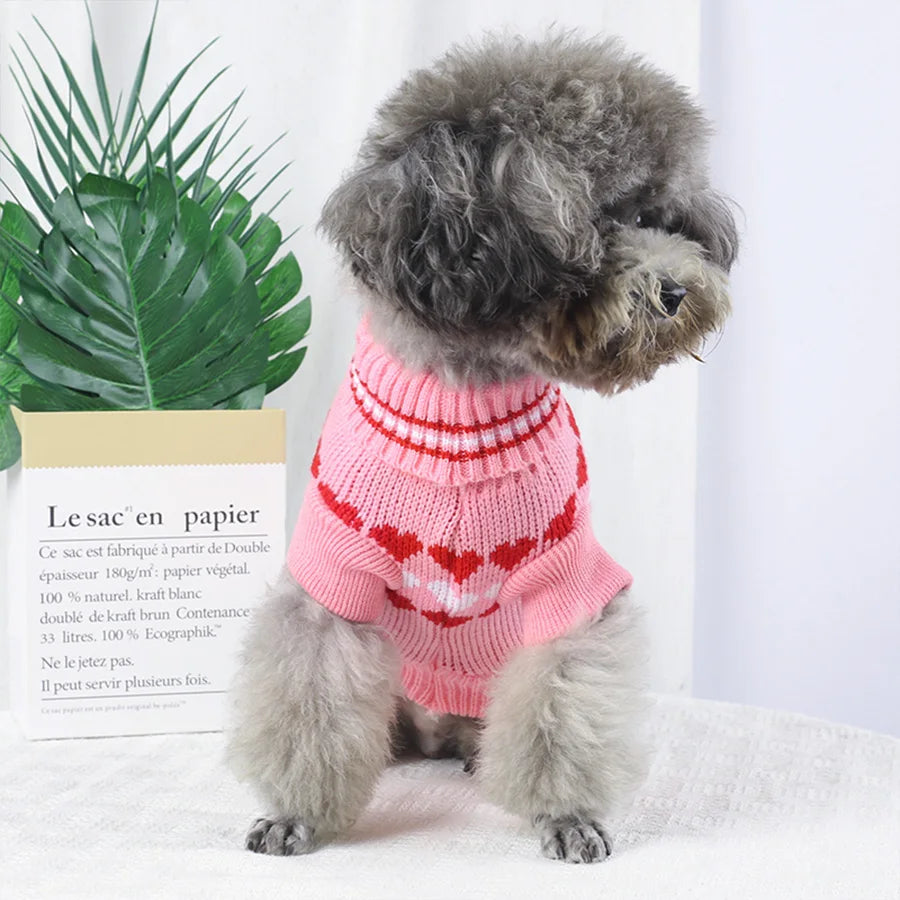 Dog & Cat V-day Sweater