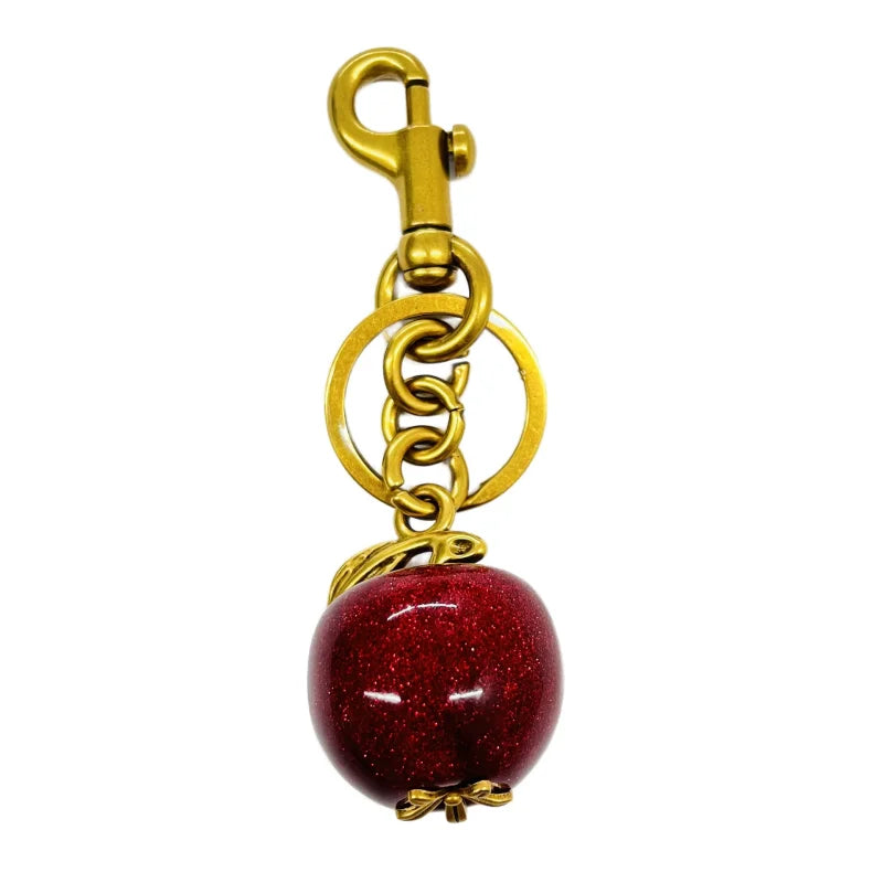 Trendy Red Cherry Pendant Keychain